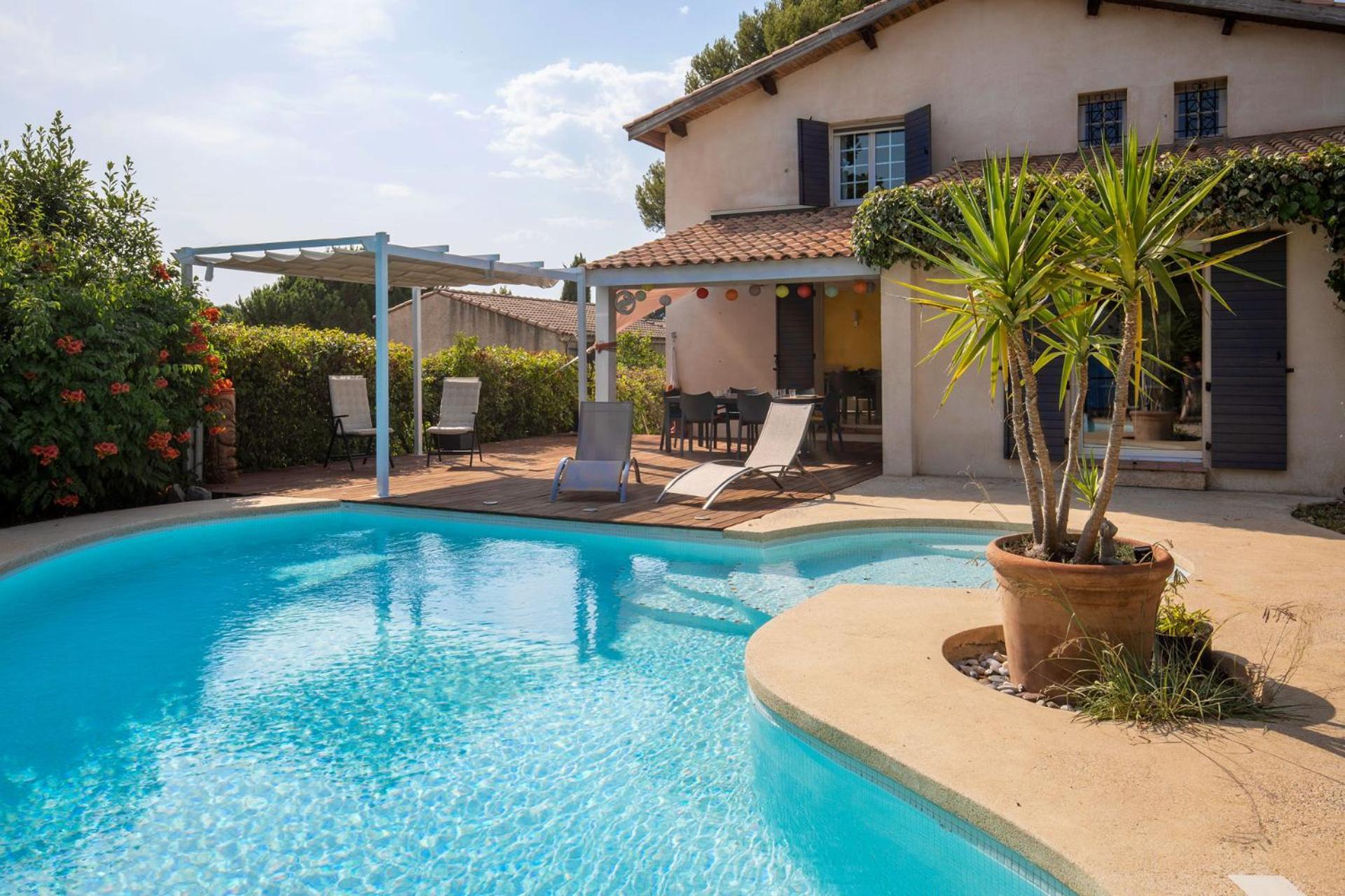 Villa Lumineuse Avec Piscine Chambres Ou Villa Saint-Georges-dʼOrques Exterior foto